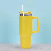 outdoor equipment : HeatGuard - De Beste Thermofles die Jij Ooit Zult Hebben - Donker Blauw in Geel 1200ML van Pantino