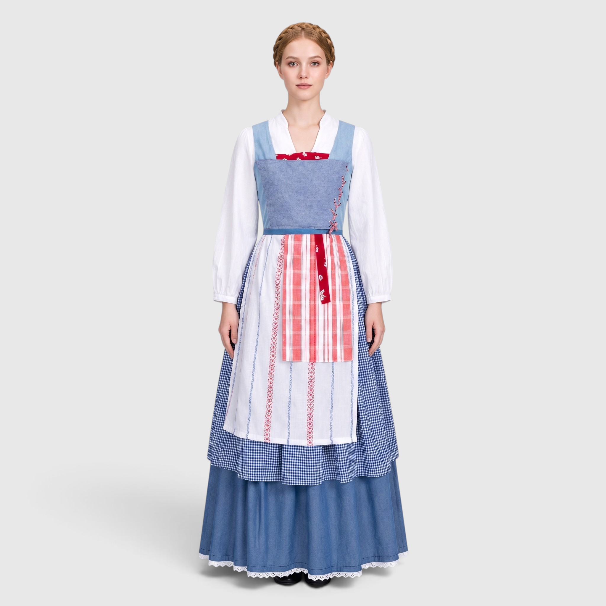 Gifts – Seasonal – Oktoberfest : Trachtenjurk Dames Blauw met Zakken, Ideaal voor Oktoberfest in van Steiner-boutique