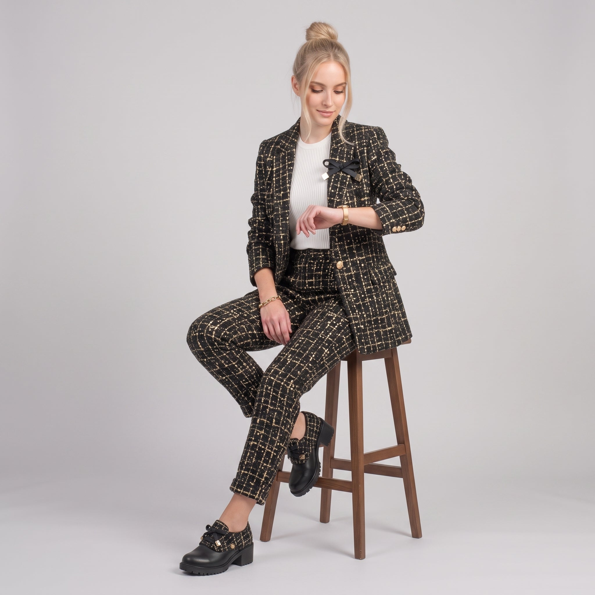 AS - Womens - Heels : Julia - Schoenen met lage hak en ritssluiting in van Loranza