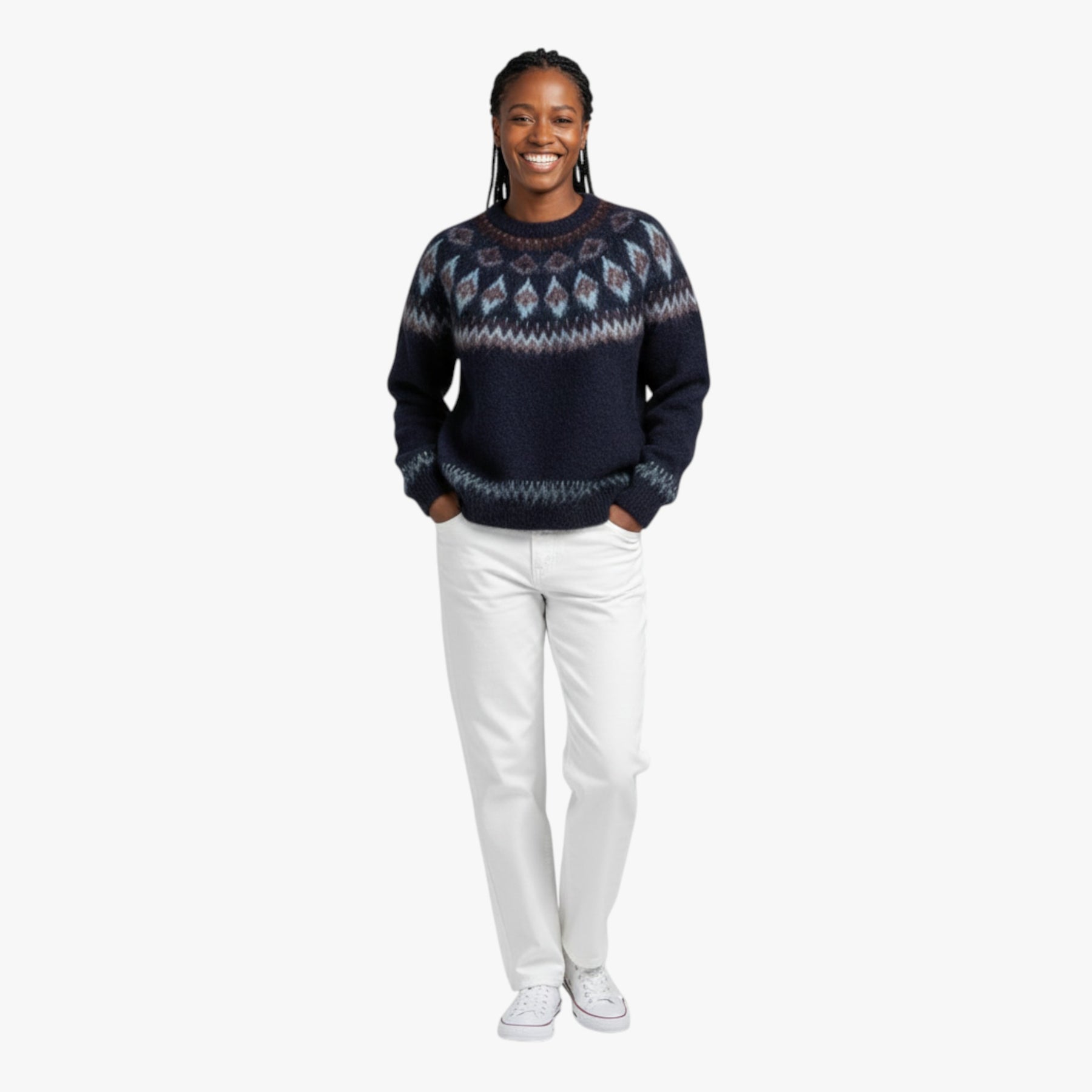 Kersttruien : Grappige Foute Kersttrui Unisex - Marineblauw in van Pantino