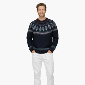Kersttruien : Grappige Foute Kersttrui Unisex - Marineblauw in van Pantino