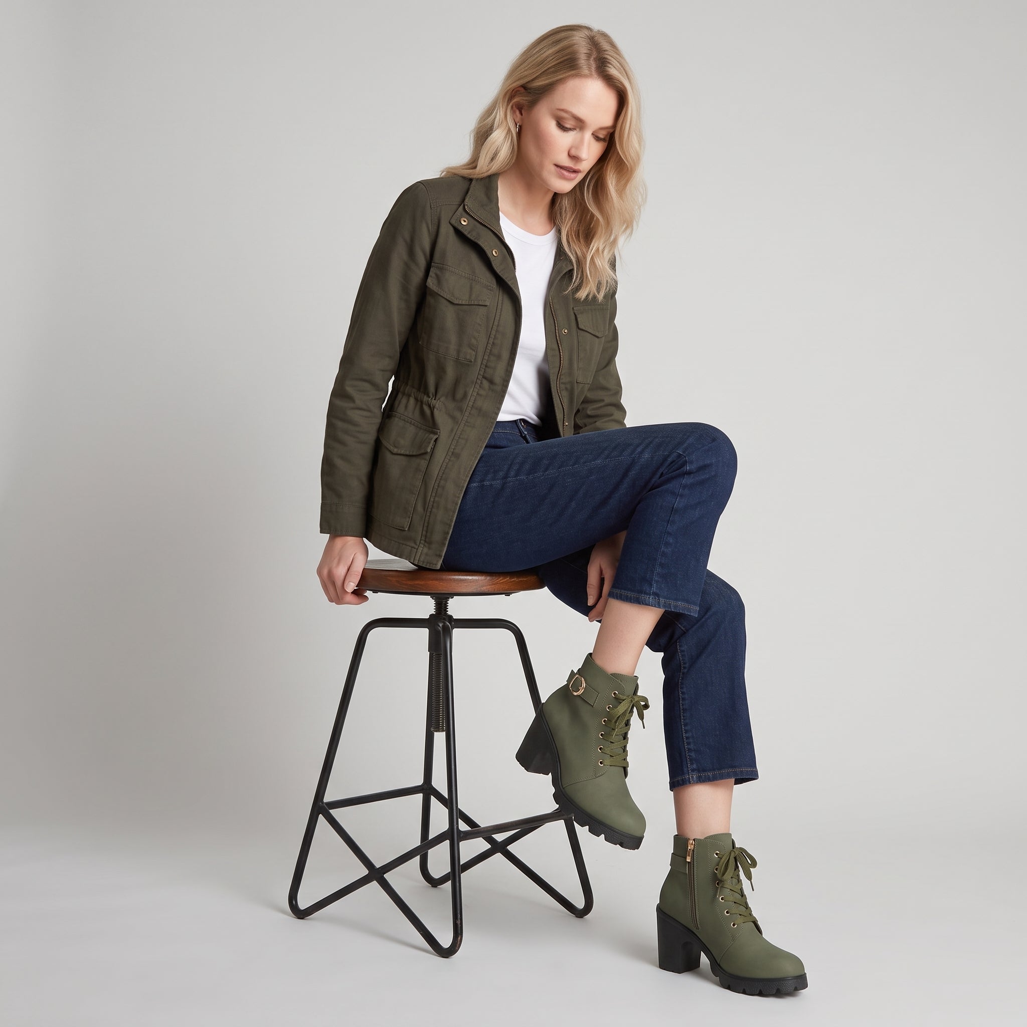AS - Womens - Boots : Enkellaarzen Dames - Blokhak, Veters en Comfortabele Grip in van KleefMode