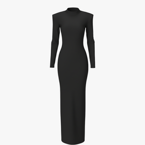 dress : Maxi Jurk Dames Groen - Elegante met Lange Mouwen in van Pantino