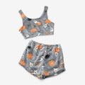 Halloween Pyjama Dames Set - Spookpatroon Glow-in-the-Dark
