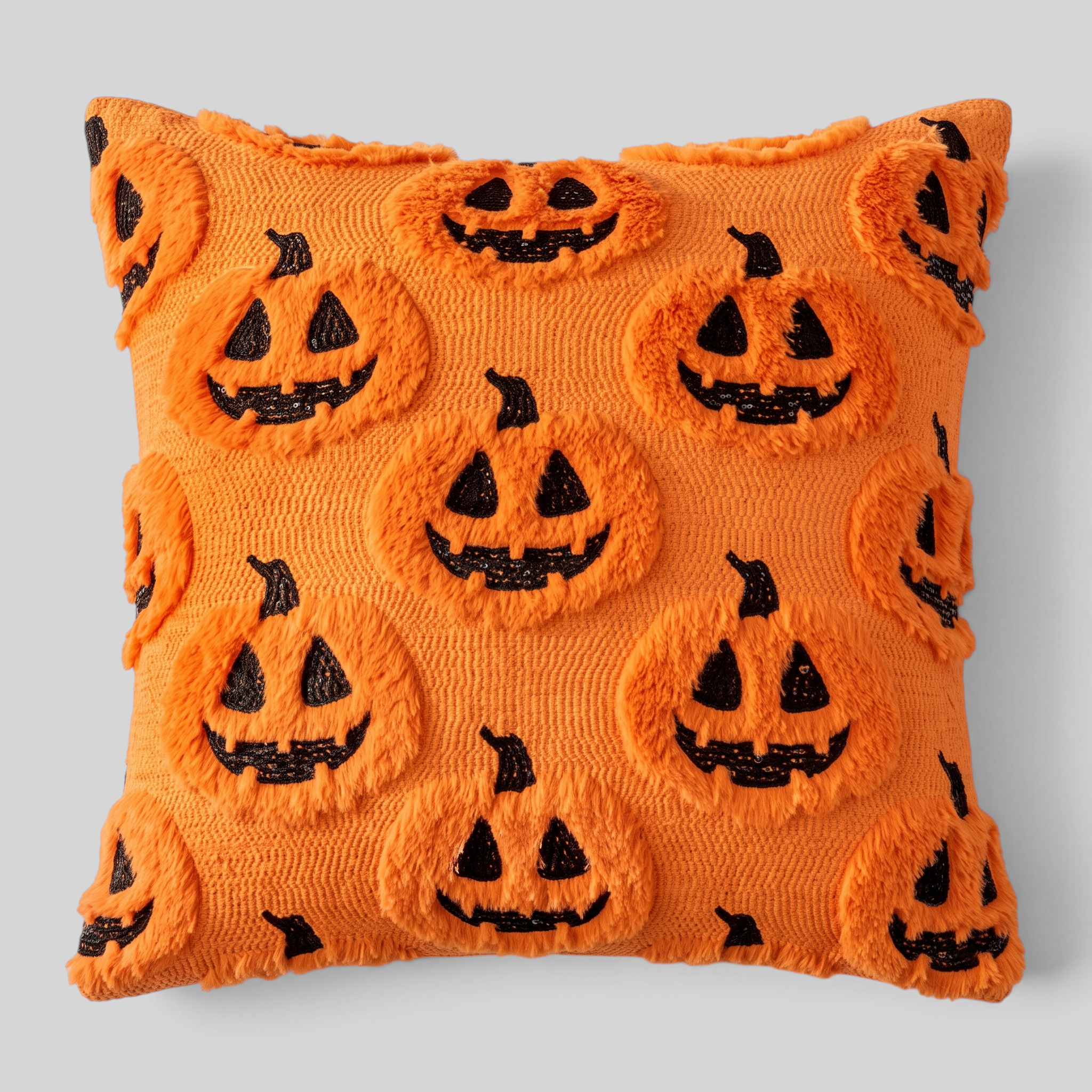 Gifts – Seasonal – Halloween : Halloween Kussenhoes met Geesten- en Pompoenmotief in Orange van Pantinoshop