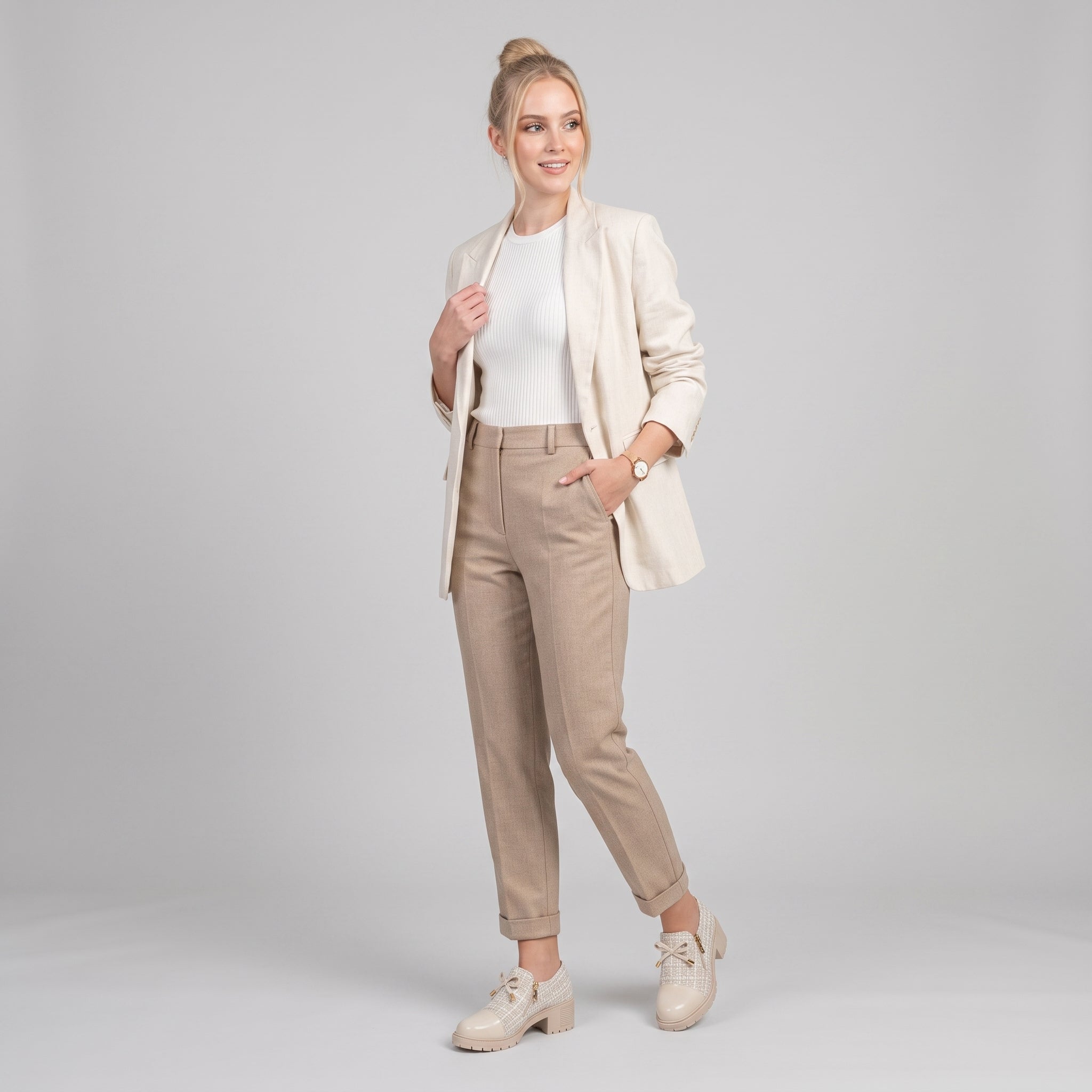 AS - Womens - Heels : Julia - Schoenen met lage hak en ritssluiting in van Loranza