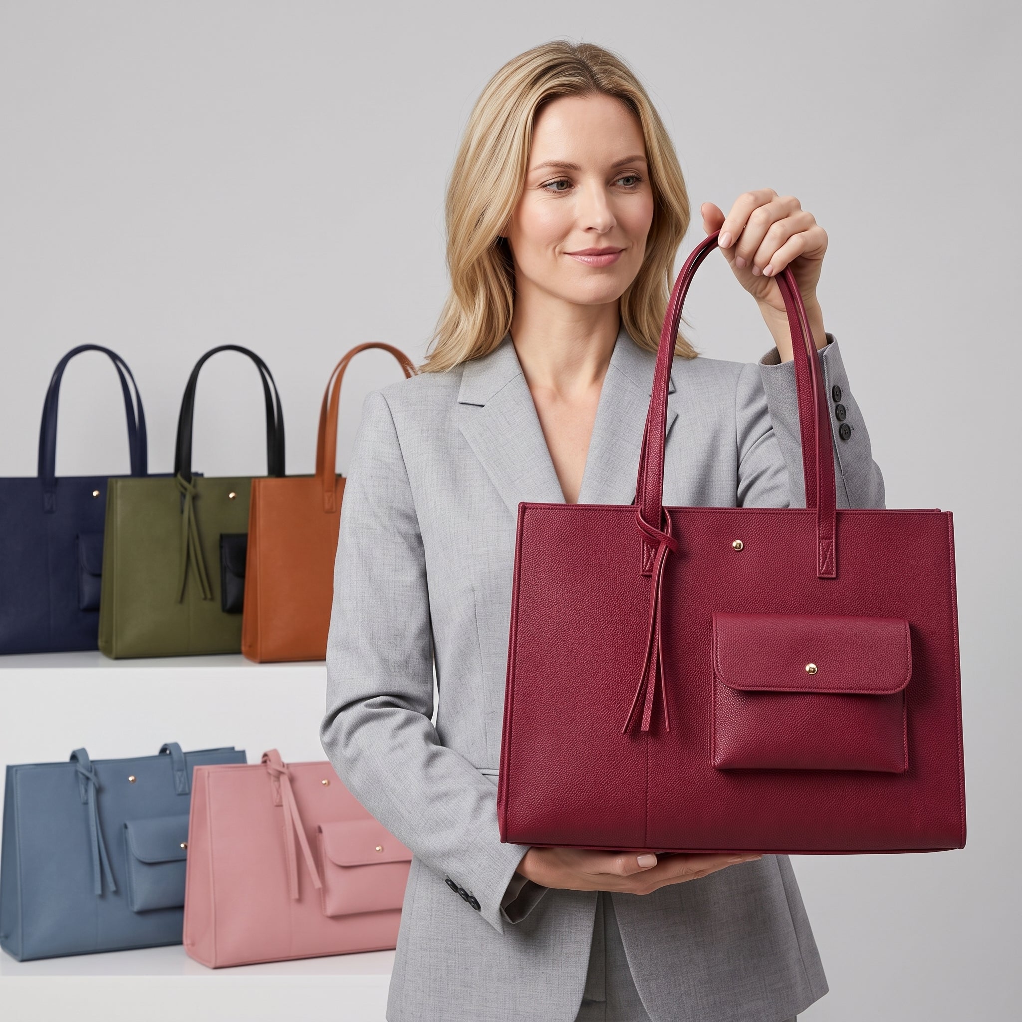 bags : Ruime Dames Shopper met Bijpassend Etui in van Pantino