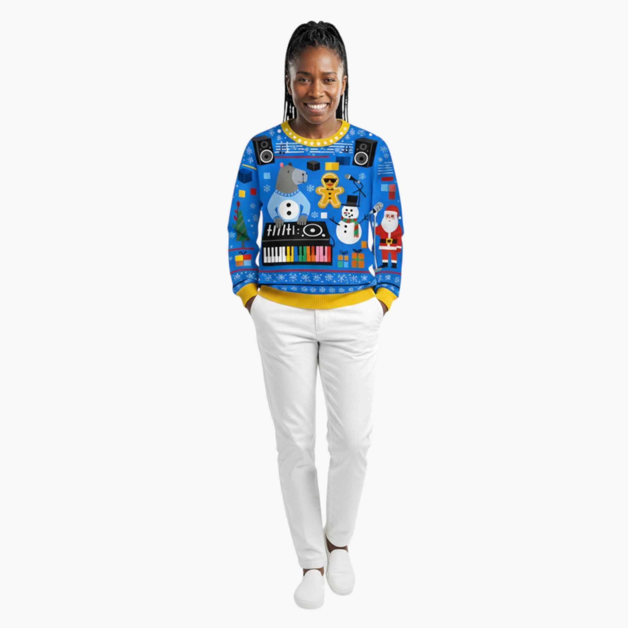 Sweaters: Truien : Foute Kersttrui Heren met Dierenontwerp in van Pantino