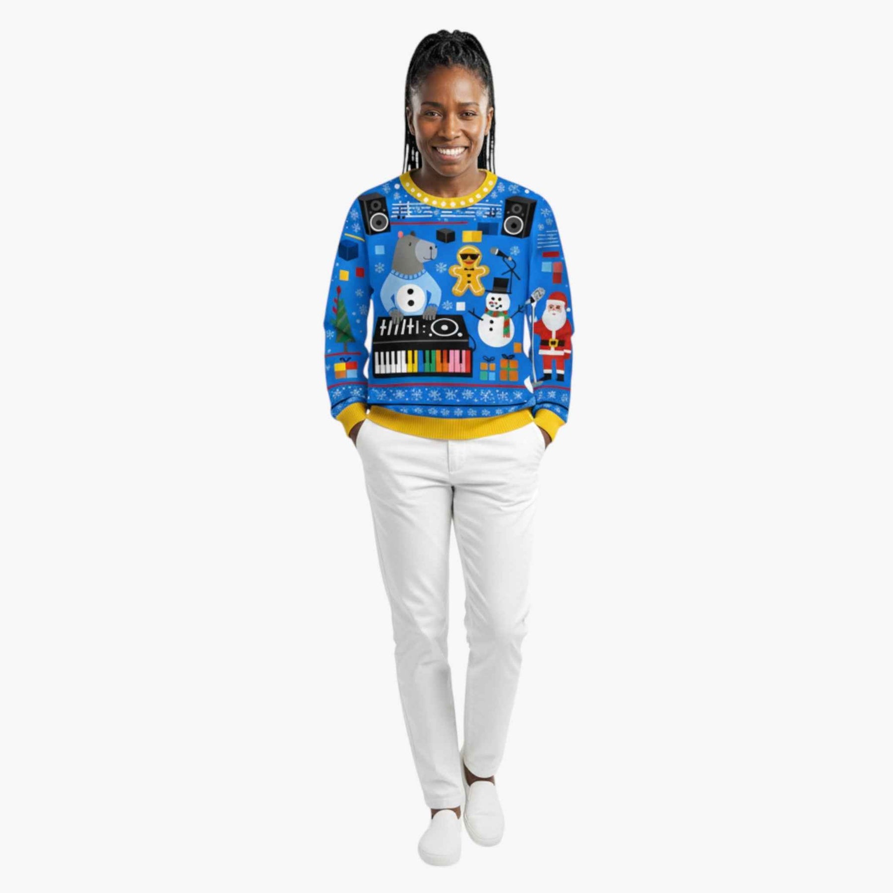 Sweaters: Truien : Foute Kersttrui Heren met Dierenontwerp in van Pantino