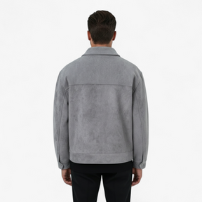 Herenjassen en -jassen : Heren Casual Multi Pocket Jas - Grijs in van Pantino