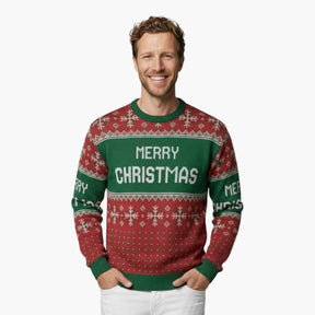 Sweaters : Unisex Casual Sweater met Sneeuwvlokken in van Pantino