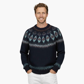 Kersttruien : Grappige Foute Kersttrui Unisex - Marineblauw in van Pantino