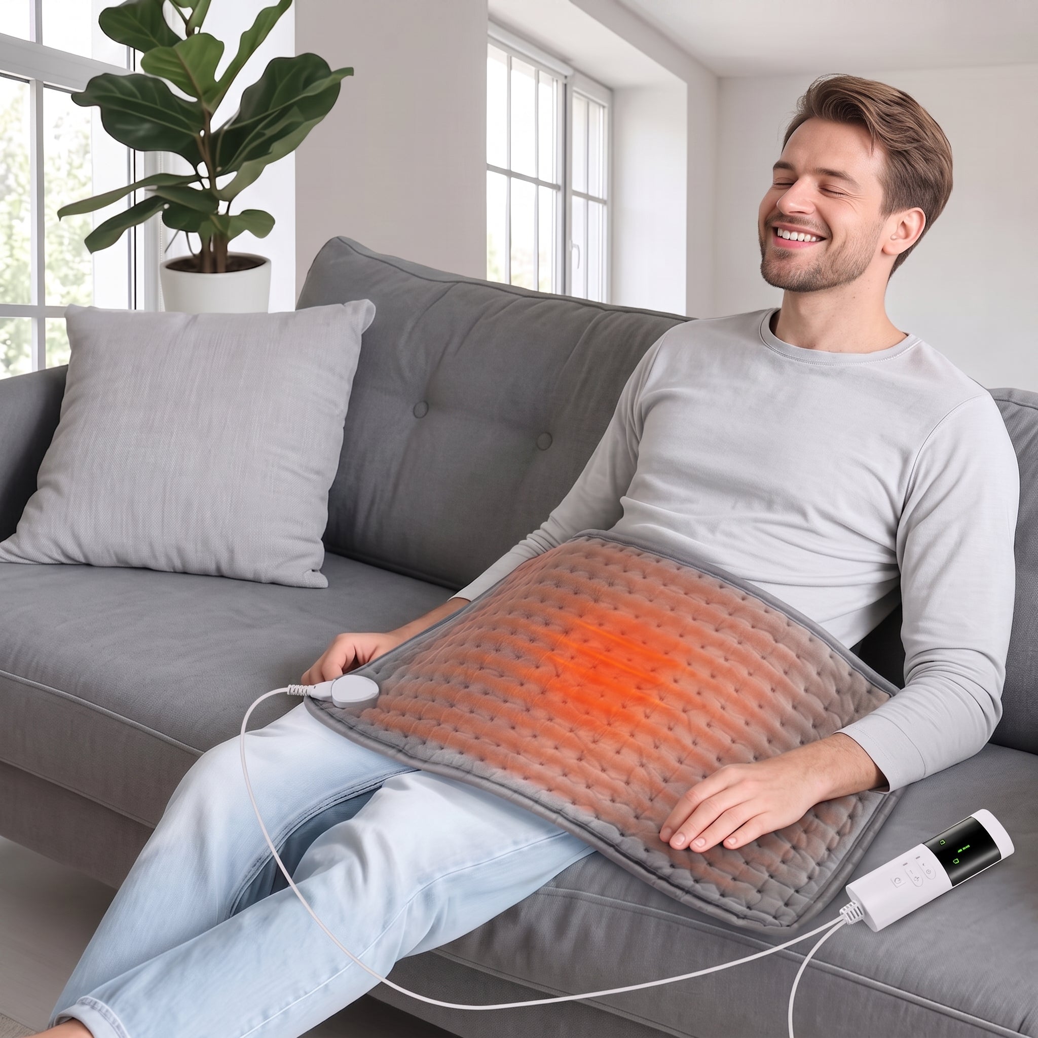 Electronics > Home Appliances > Kitchen Appliances : Elektrisch Warmtekussen met 9 Warmtestanden en Timer – 30 × 60 cm in van Pantinoshop