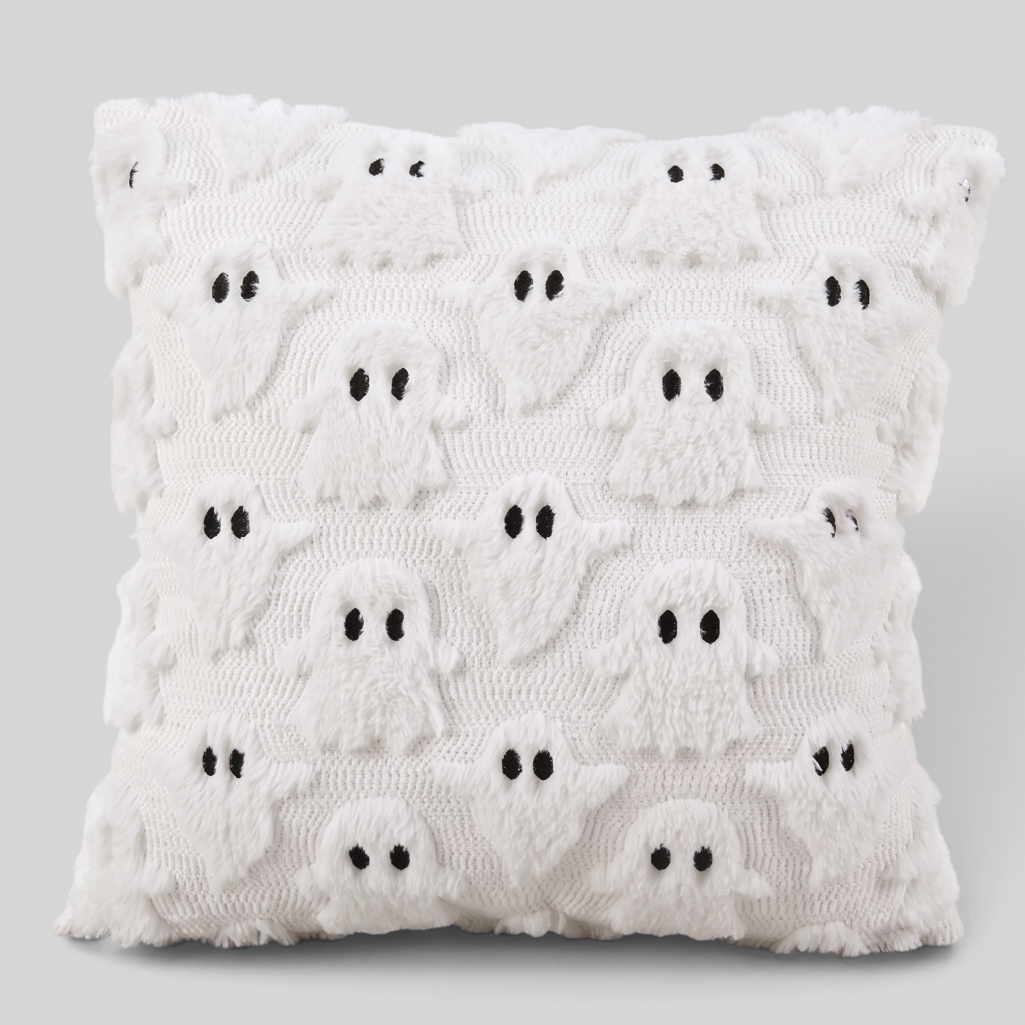 Gifts – Seasonal – Halloween : Halloween Kussenhoes met Geesten- en Pompoenmotief in Wit van Pantinoshop