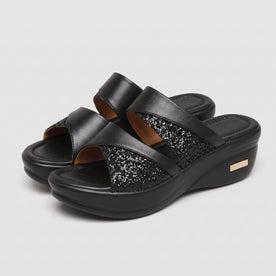 women's sandals : Sandalen Dames Zwart - Elegante Gesp - Voor die van een Strakke en Modebewuste Look Houden in Zwart van Pantinoshop