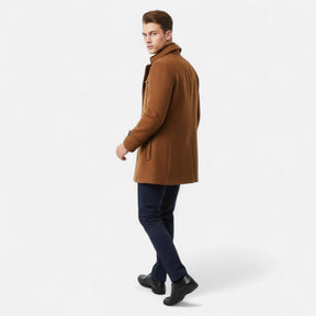 Trench Homme Laine Col Double Zippé