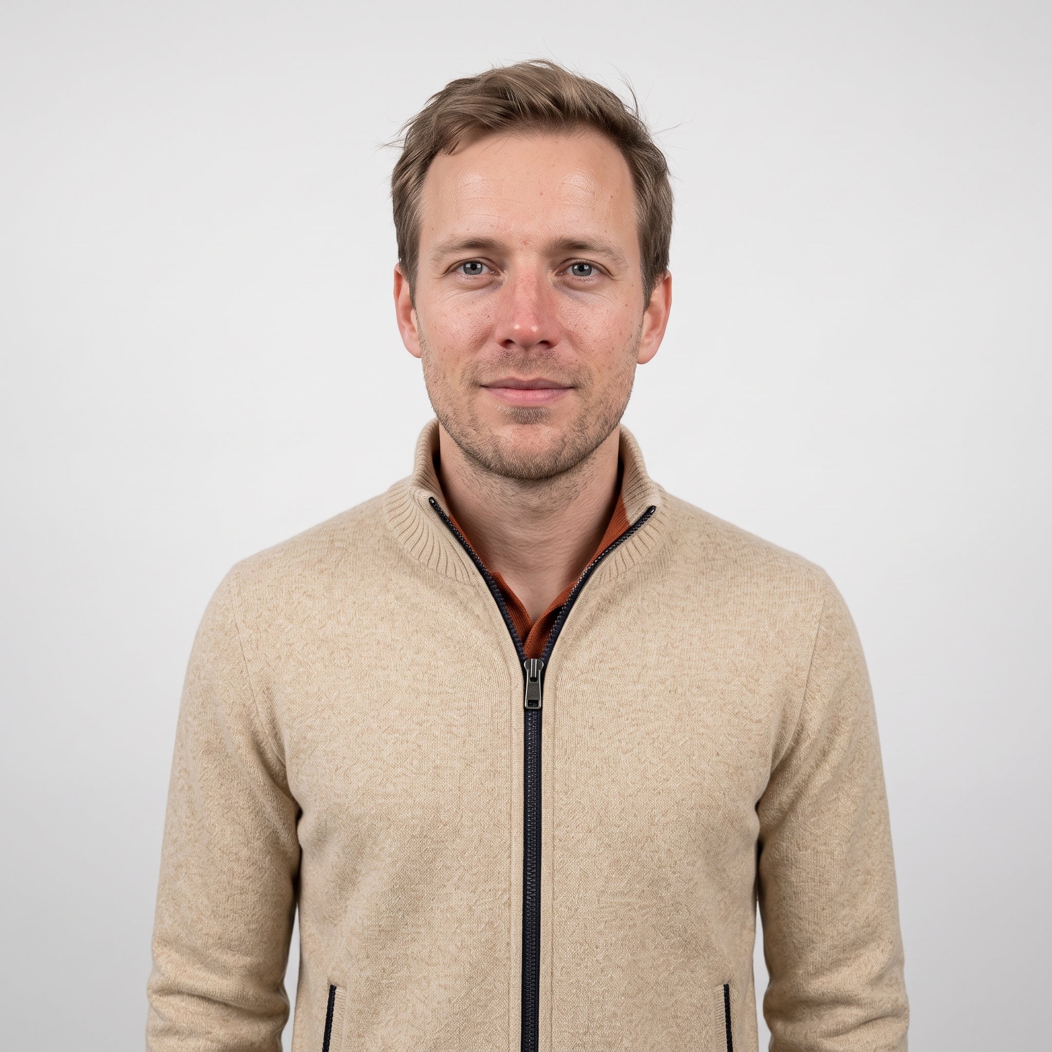 Luca Moretti | Premium Gebreid Jack met Rits voor Heren