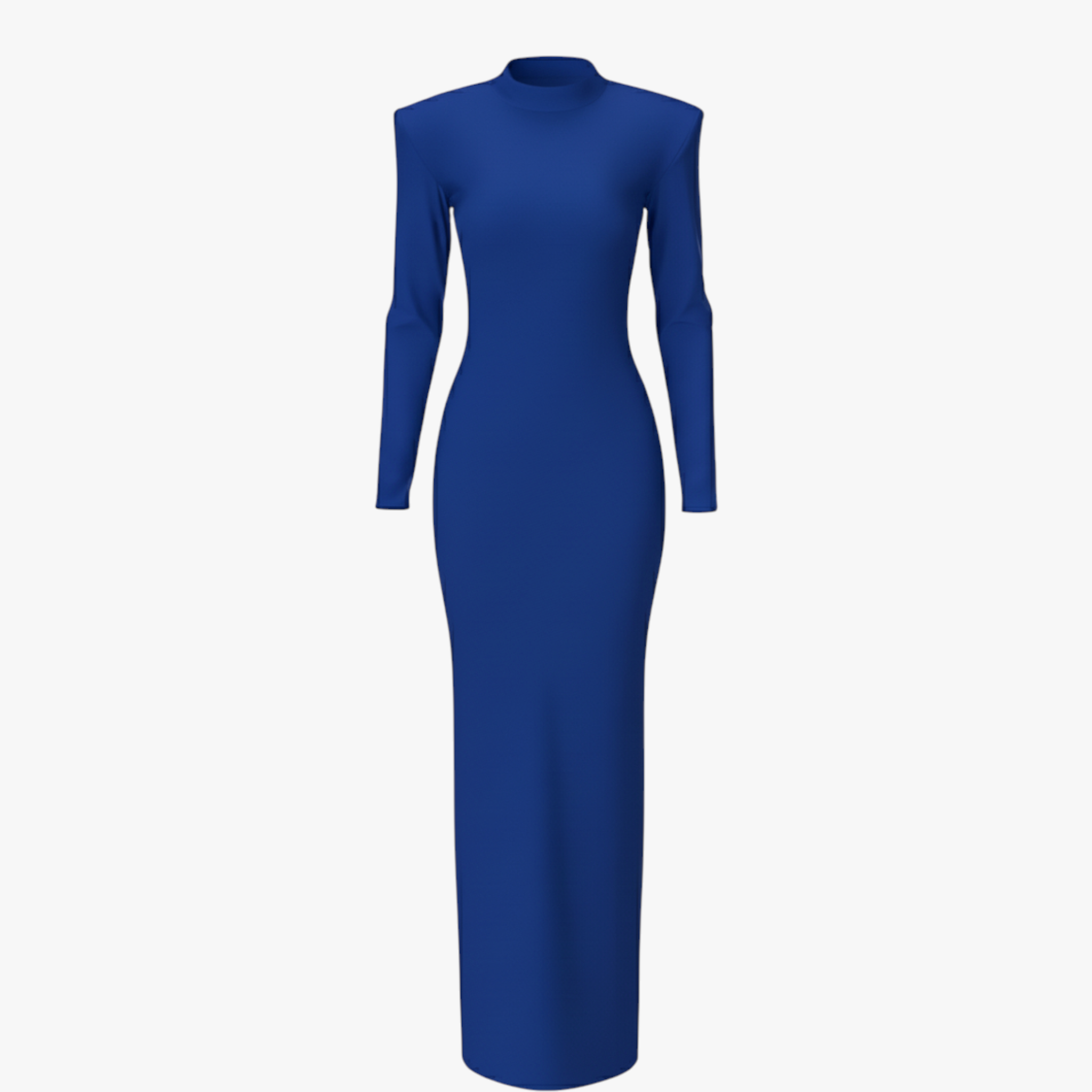 dress : Maxi Jurk Dames Groen - Elegante met Lange Mouwen in Blauw van Pantino