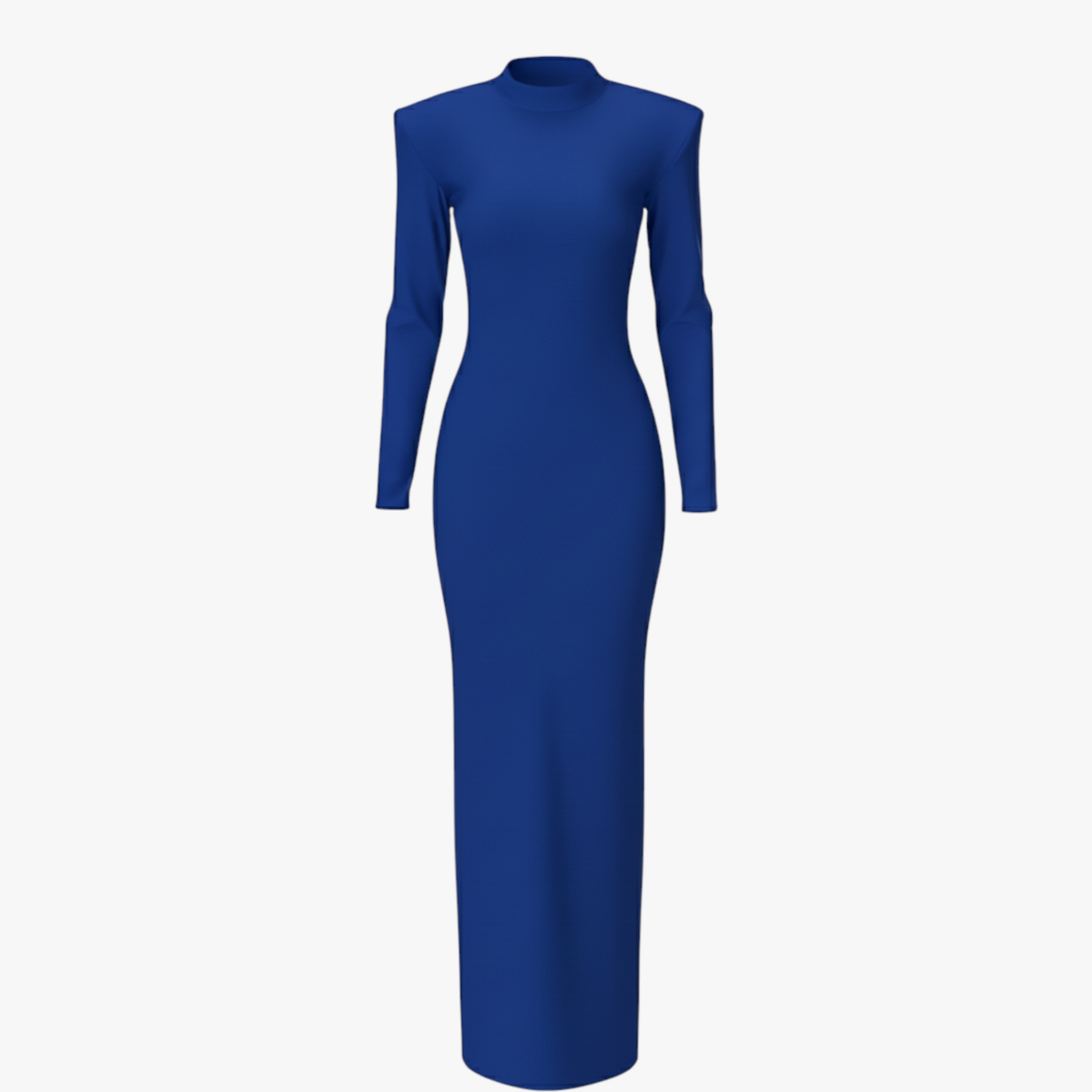 dress : Maxi Jurk Dames Groen - Elegante met Lange Mouwen in Blauw van Pantino