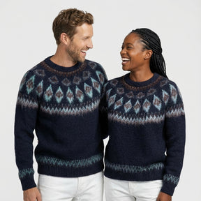 Kersttruien : Grappige Foute Kersttrui Unisex - Marineblauw in van Pantino