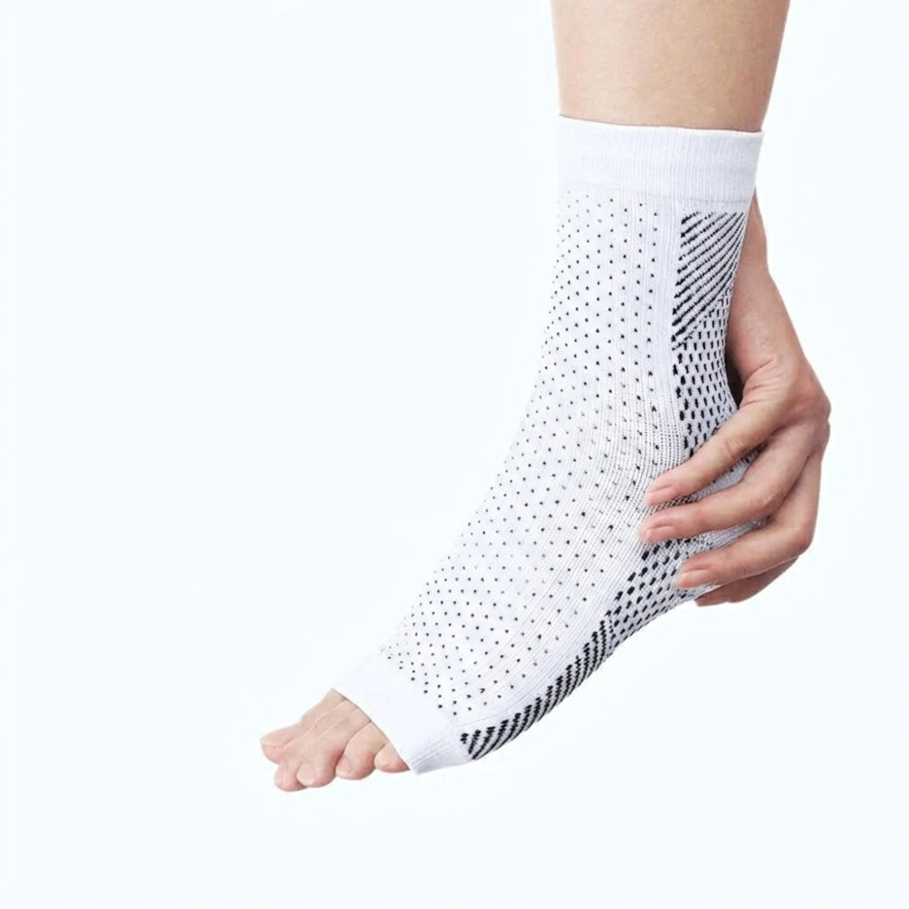 Socks : VoetVitaal - Steunsocks voor Pijnlijke Voeten (1 + 2 Paar) - Wit in van Pantino
