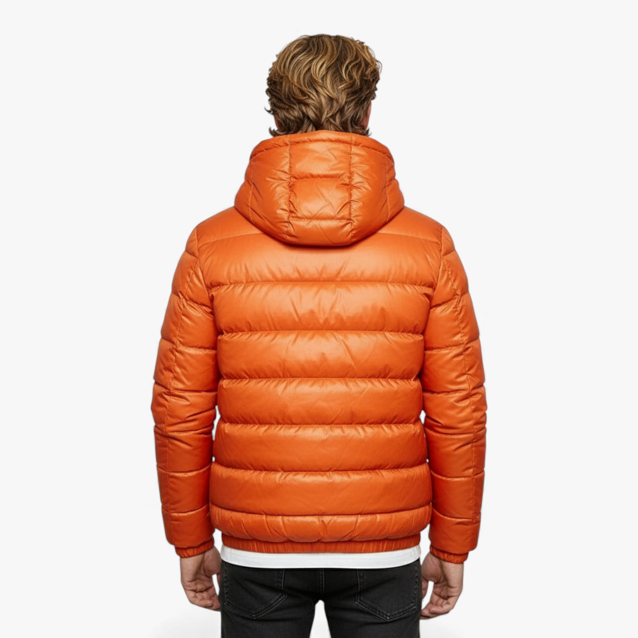 Herenjassen & -jacks : Heren Jas Winter met Capuchon - Blauw in van Pantino