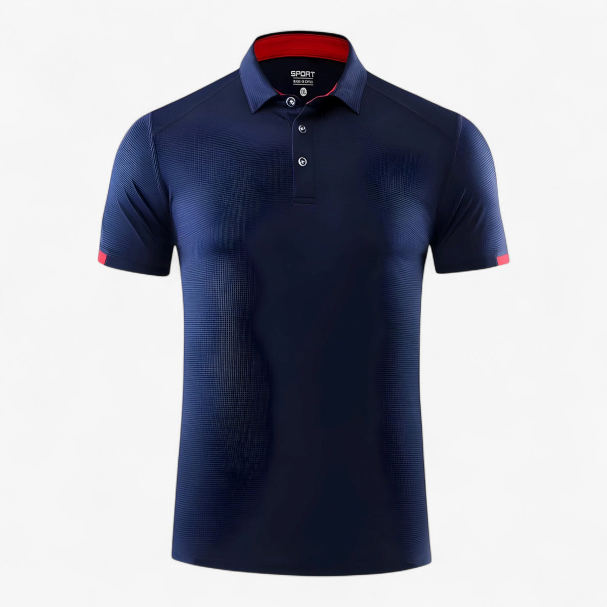 Clothes : Poloshirt Heren Marineblauw - Ademend Sportpoloshirt met Korte Mouwen in Marineblauw van Pantino