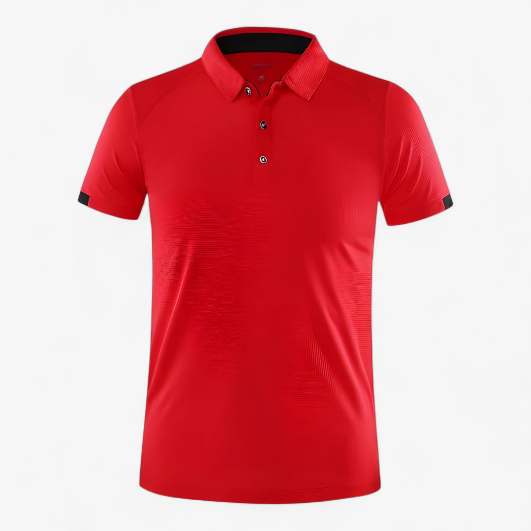 Clothes : Poloshirt Heren Marineblauw - Ademend Sportpoloshirt met Korte Mouwen in Rood van Pantino