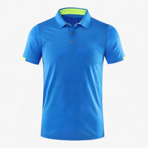 Clothes : Poloshirt Heren Marineblauw - Ademend Sportpoloshirt met Korte Mouwen in Gatblauw XXL van Pantino