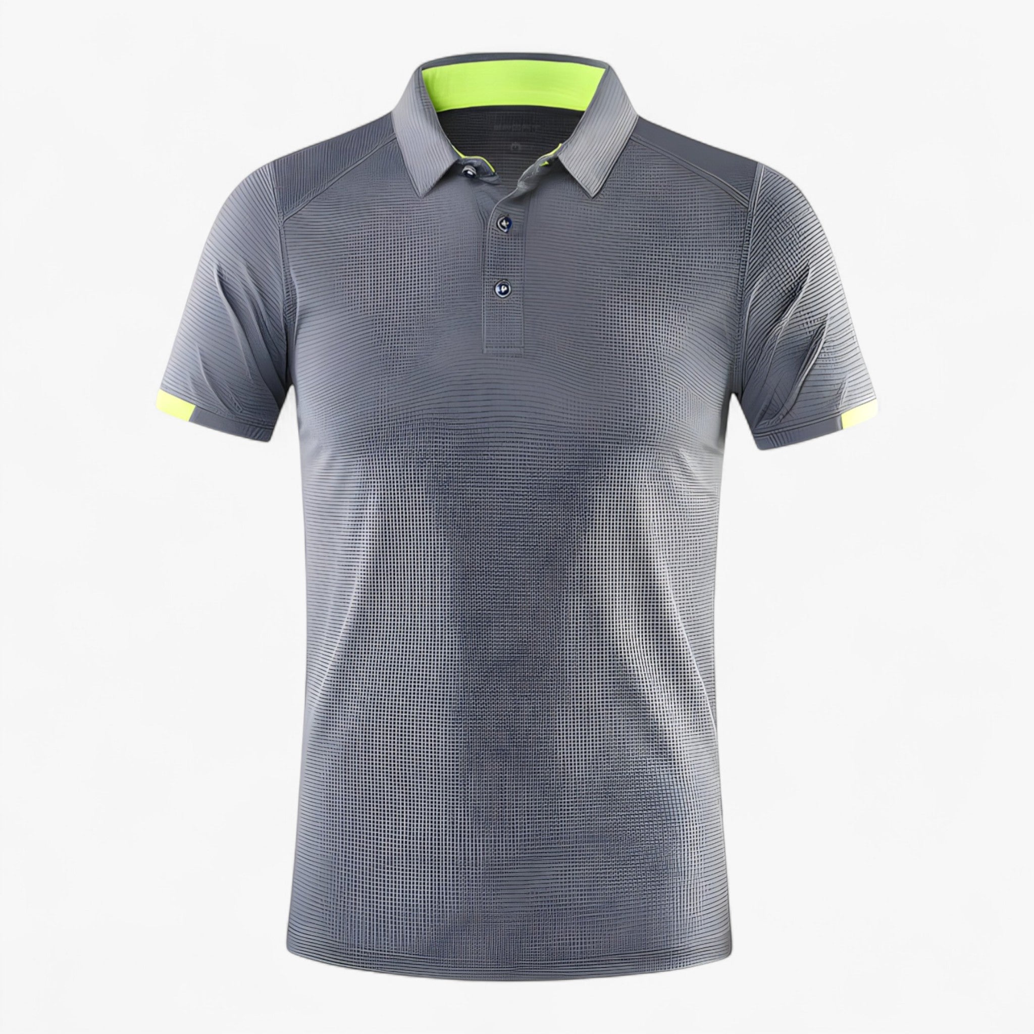 Clothes : Poloshirt Heren Marineblauw - Ademend Sportpoloshirt met Korte Mouwen in Donkergrijs van Pantino