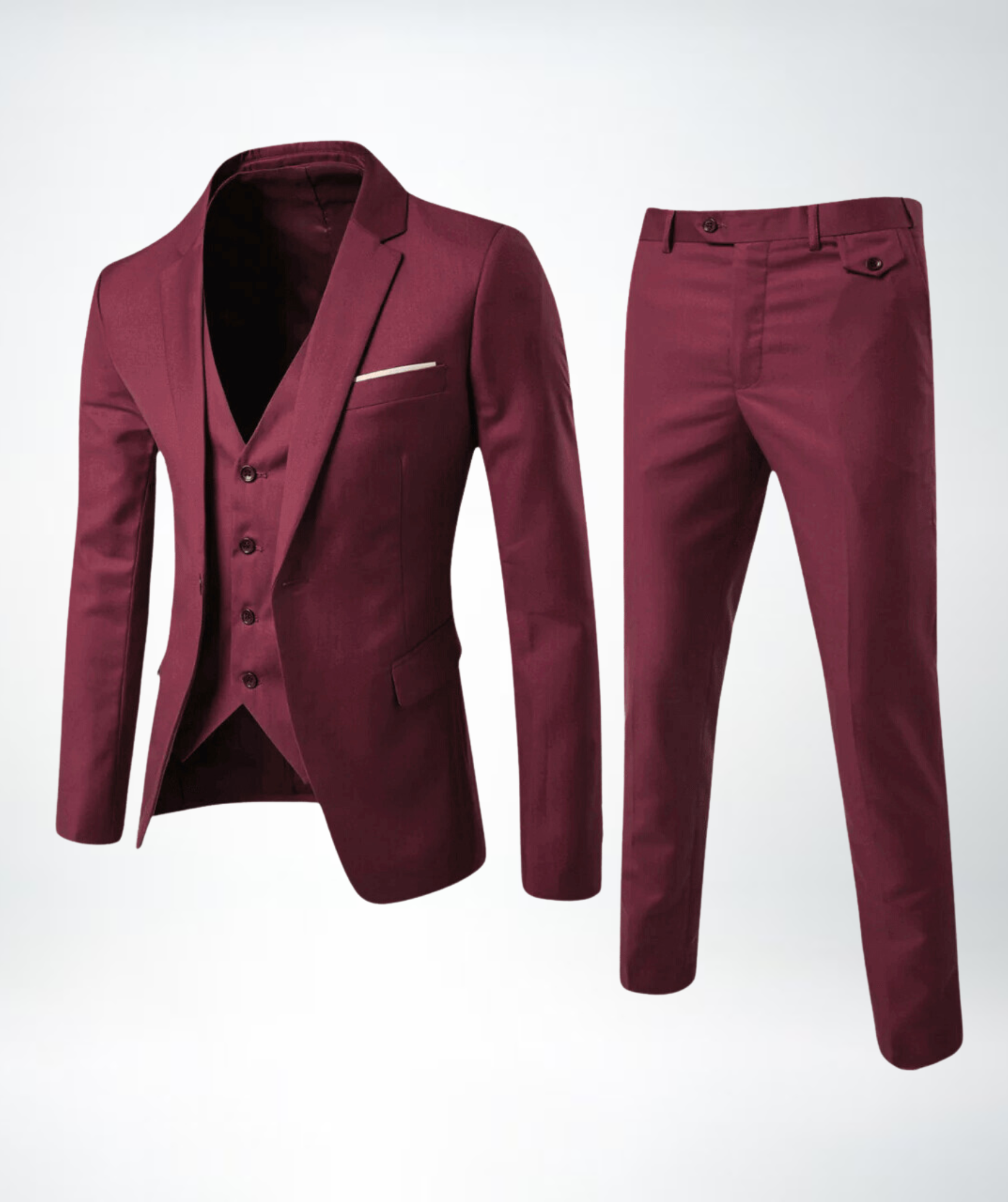 Heren Kostuum 3-delig Slim Fit Elegant - Modern Feestpak