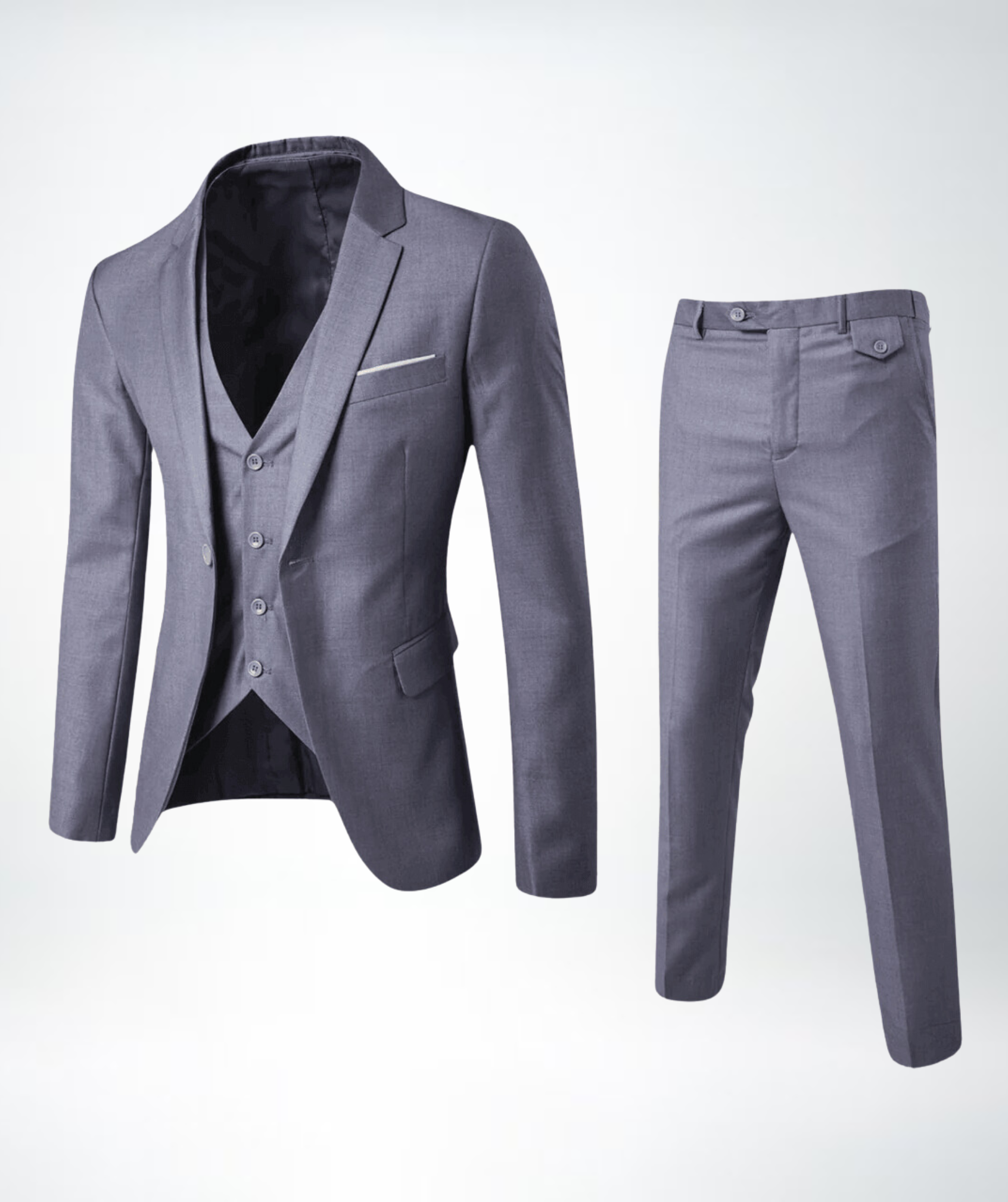 Heren Kostuum 3-delig Slim Fit Elegant - Modern Feestpak