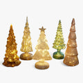 Albero di Natale Illuminato in Vetro - Verde
