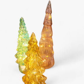 home & garden : Glazen Verlichte Kerstboom - Groen in van Pantino