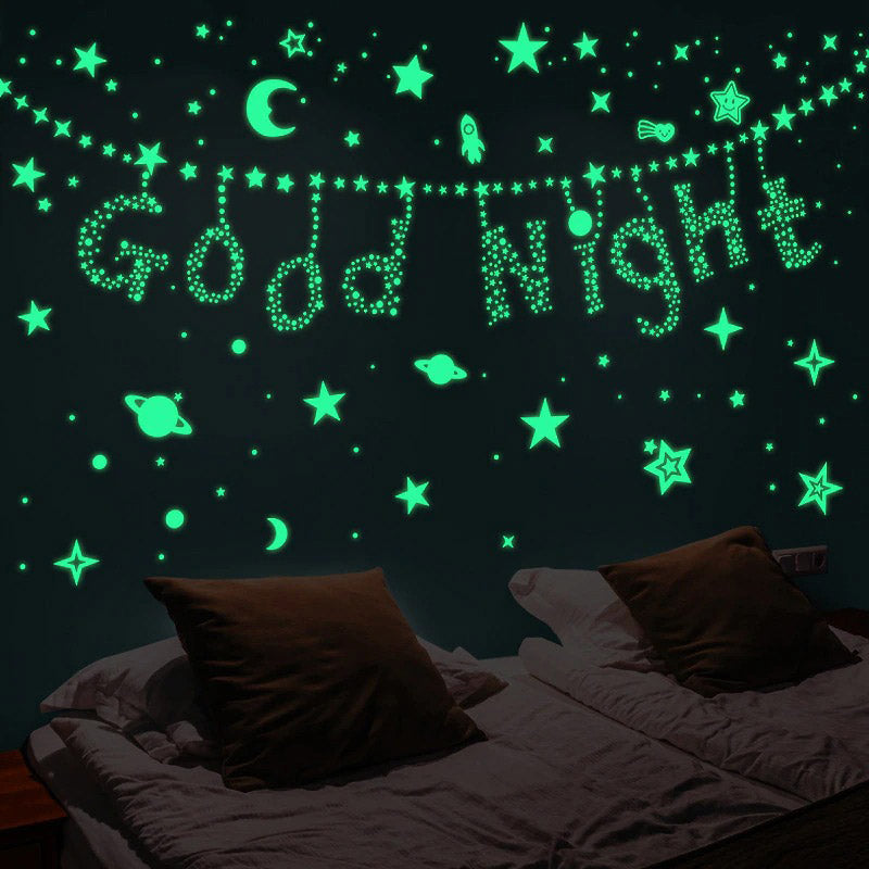 home & garden : Luminous Stars Stickers Kinderen in van Pantino