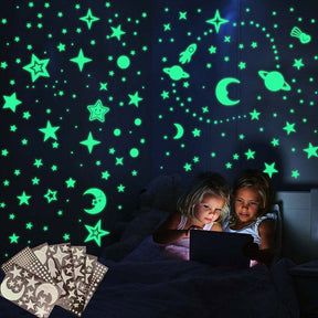 home & garden : Luminous Stars Stickers Kinderen in van Pantino
