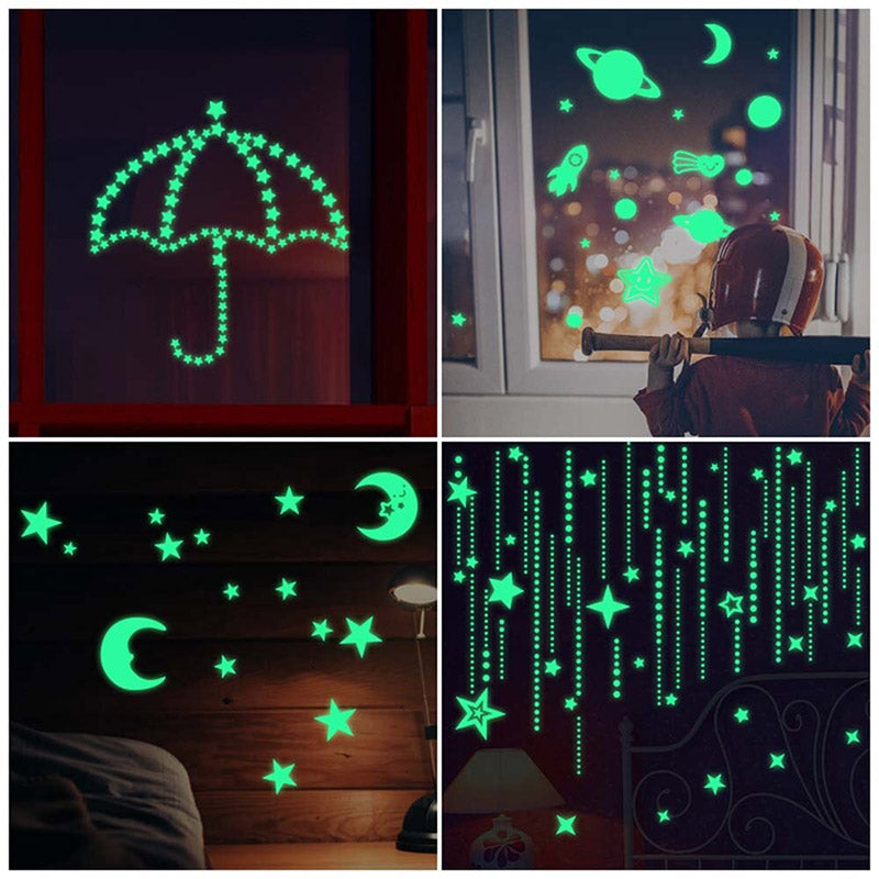 home & garden : Luminous Stars Stickers Kinderen in van Pantino