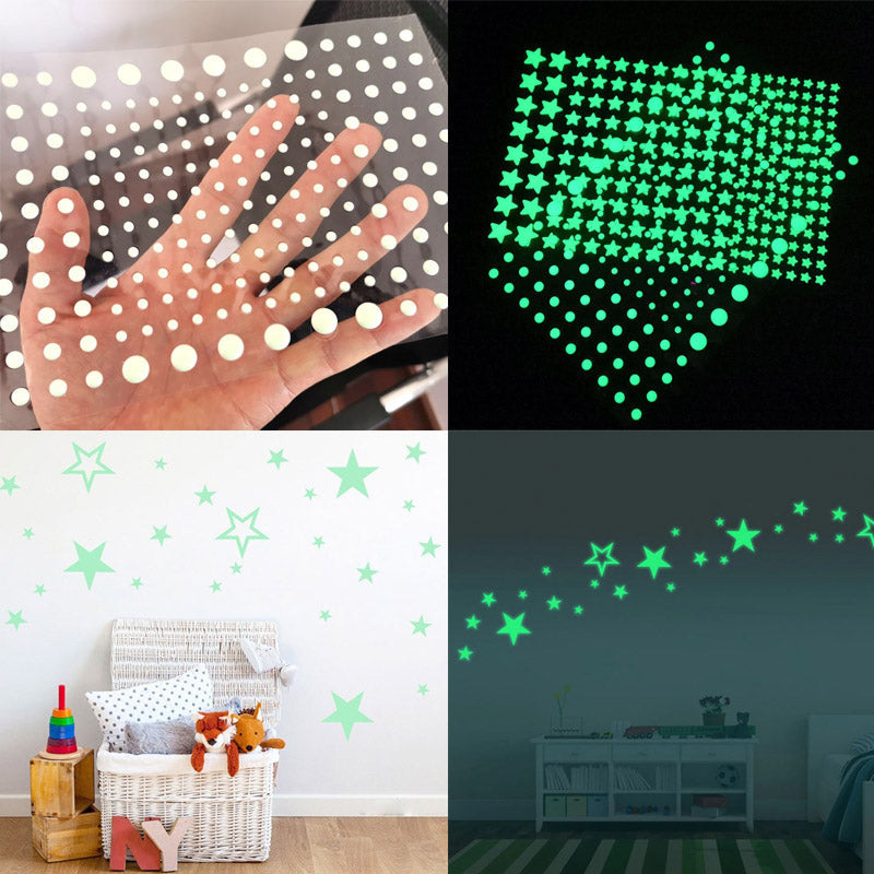 home & garden : Luminous Stars Stickers Kinderen in van Pantino