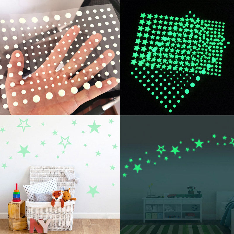 home & garden : Luminous Stars Stickers Kinderen in van Pantino