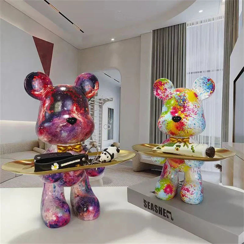home & garden : Graffiti Beer Beeld - Street Art Woonkamer Decoratie - Hars in van Pantino