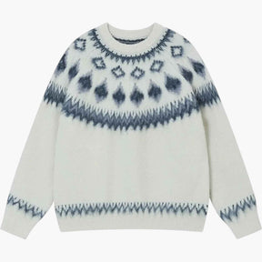 Kersttruien : Grappige Foute Kersttrui Unisex - Marineblauw in Wit van Pantino