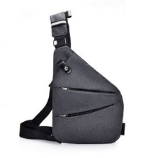 bags : Personal Flex Bag Heren - Zwart in Grijze Linker Schouder van Pantino