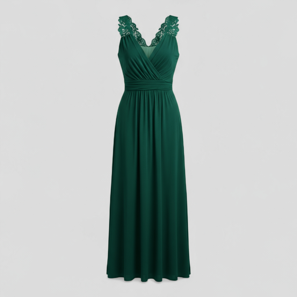 Dress : Maxi Jurk Dames Rood - Elegante Lange Zomer in van Pantino