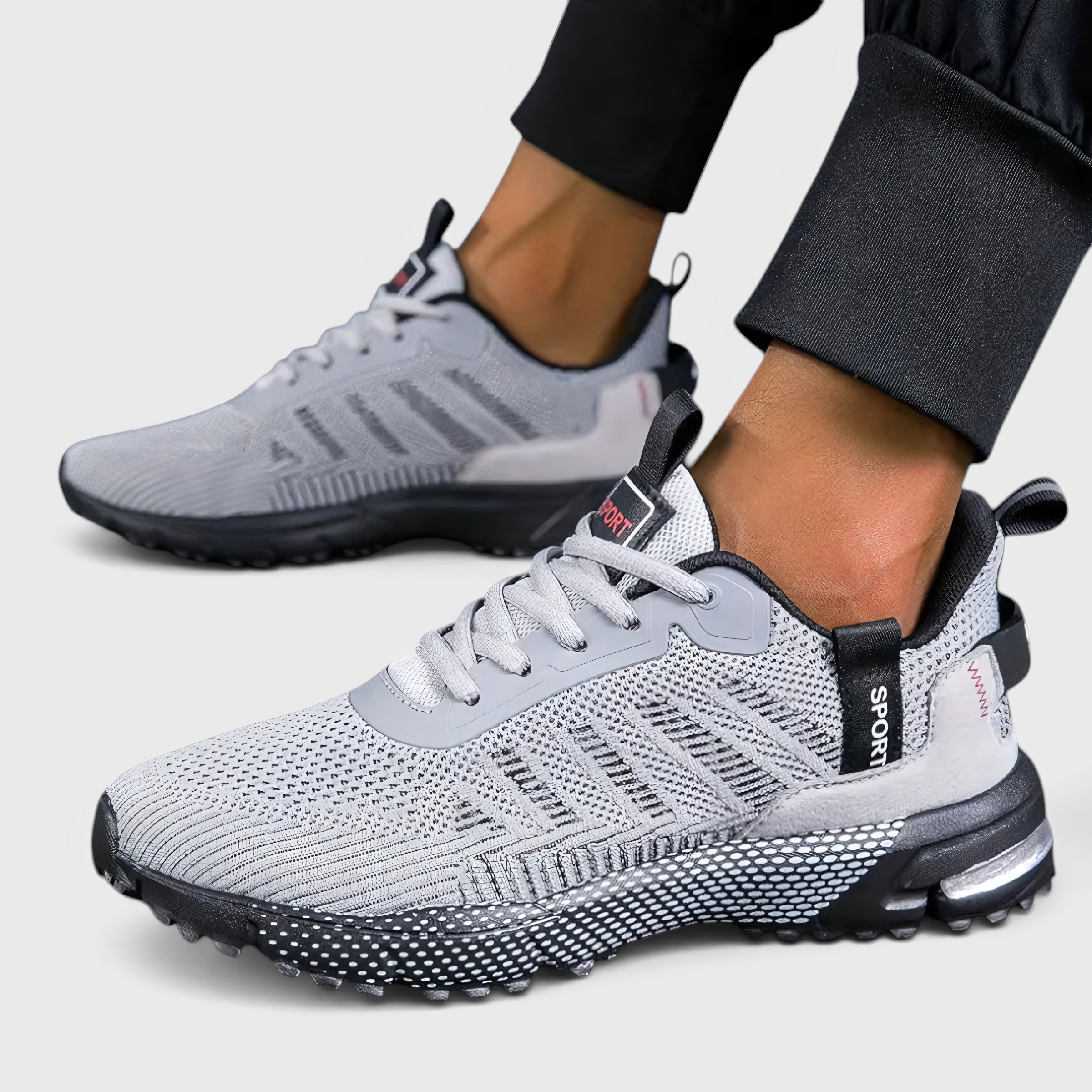 Heren Sneakers - Lichtgewicht Ademend Mesh met Vetersluiting