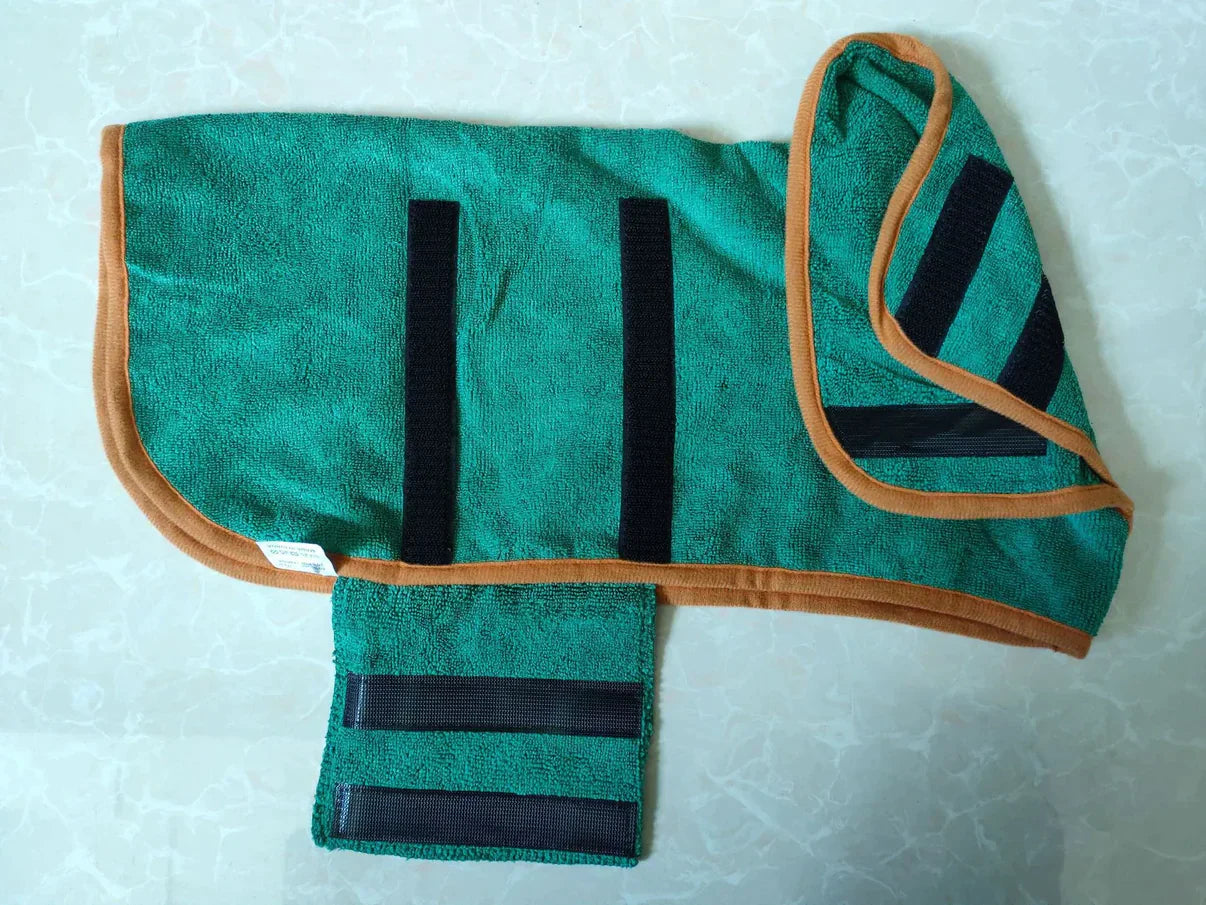 pets : HugDry - Honden Handdoek - Groen in van Pantino