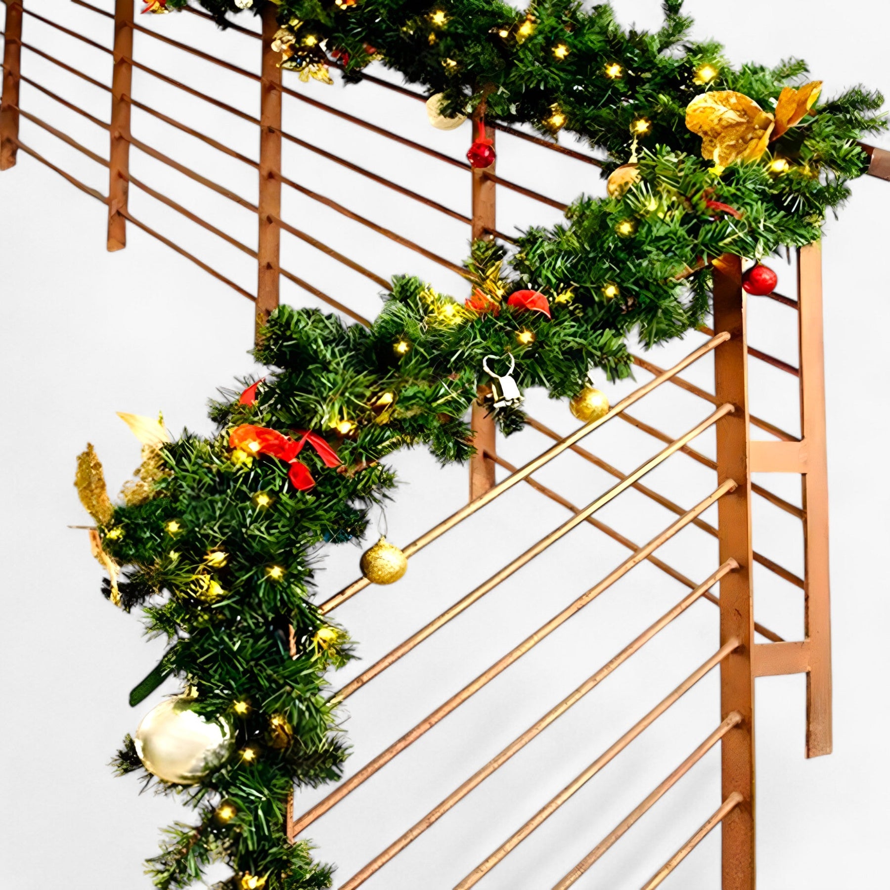 home & garden : Kerstkrans 2,7M - Elegante Vakantie Decoratie - Groen in van Pantino
