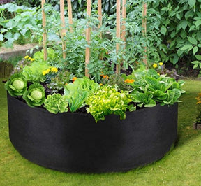 home & garden : Draagbare Groeitassen Zwart - Planten Kweken Groentestuin - Vilt in Zwart van Pantino