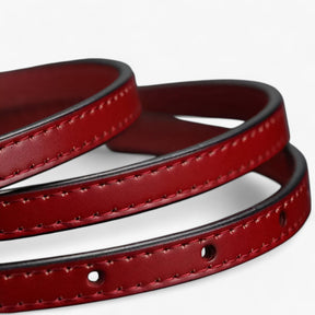Belt : Echte Leren in Dun Ontwerp voor een Moeiteloze Stijl - Grijs in van Pantino
