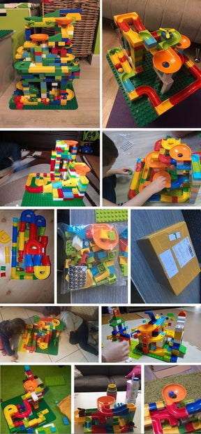 other : Knikker Racebaan Bouwset Kinderen - Bouw je Eigen Baan - Kunststof in van Pantino