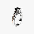 Ring in zilver 925 met natuurlijke diamant van 1 karaat